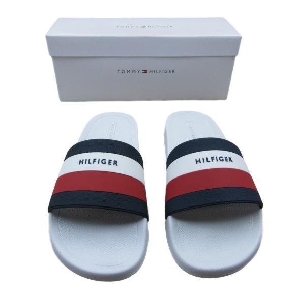 tommy hilfiger men's earthy slide sandal